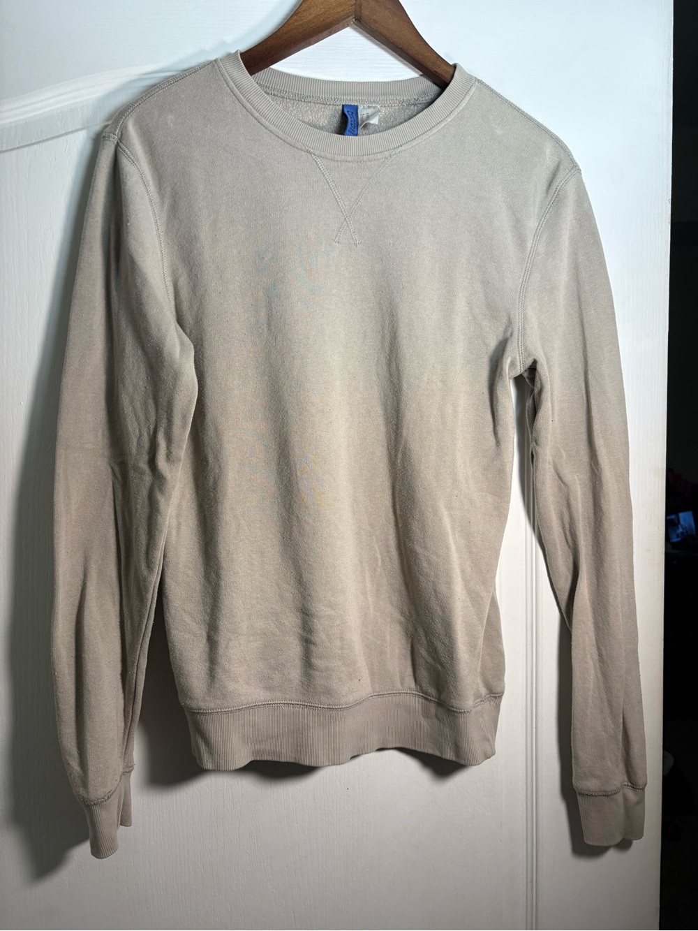 H&M Men's Crewneck Sweatshirt - Light Taupe